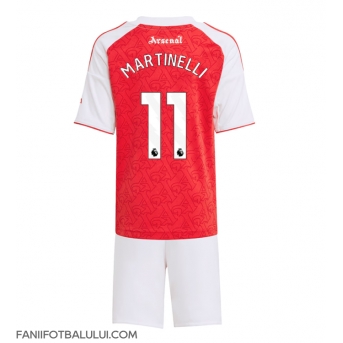 Arsenal Gabriel Martinelli #11 Echipament de Fotbal Replică 2025-26 Copii Acasa (+ Șorturi)